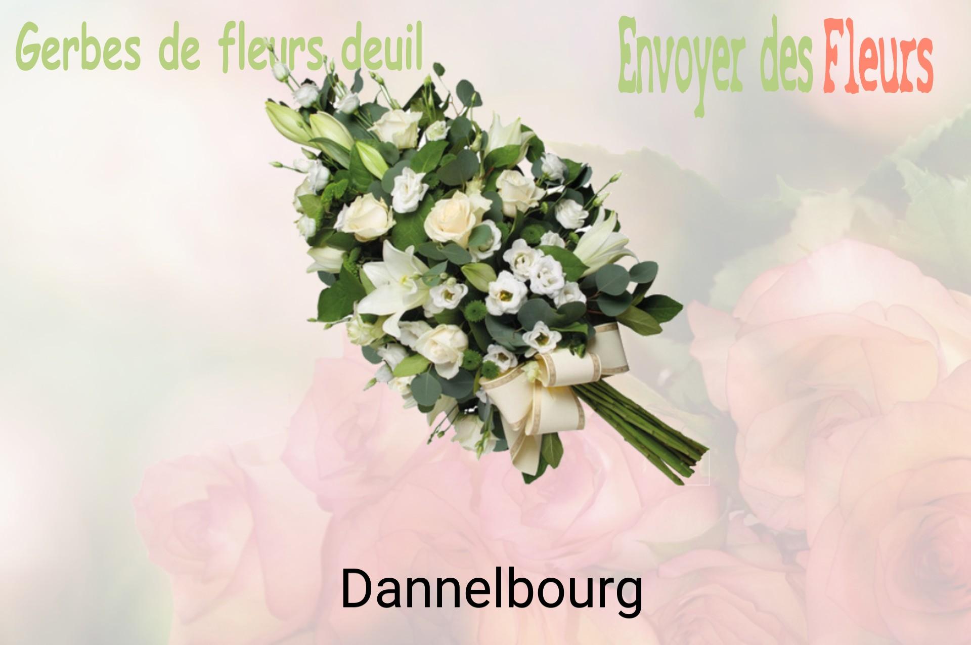 Gerbe de fleurs de deuil livrée à Dannelbourg